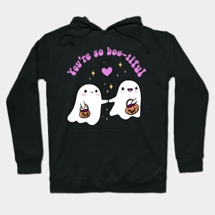 You are so boo-tiful a cute ghost couple for halloween Hoodie